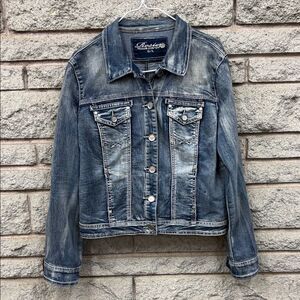 Rosie Denim Jacket with Button Front